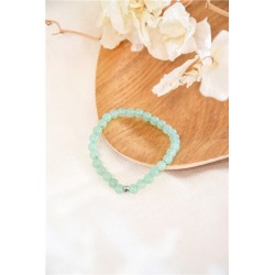 Bracelet Aventurine Verte Perles rondes 6 mm 