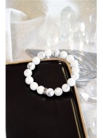 Bracelet Magnésite Perles rondes 10 mm 