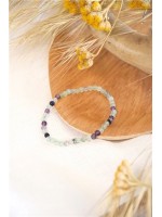 Bracelet Fluorite Perles rondes 4 mm 