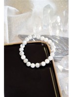 Bracelet Magnésite Perles rondes 8 mm 
