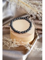 Bracelet Hématite Perles Rondes 6 mm 