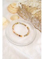 Bracelet Agate Crazy Lace Perles rondes 6 mm 