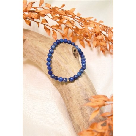 Bracelet Lapis Lazuli Perles rondes 6 mm 