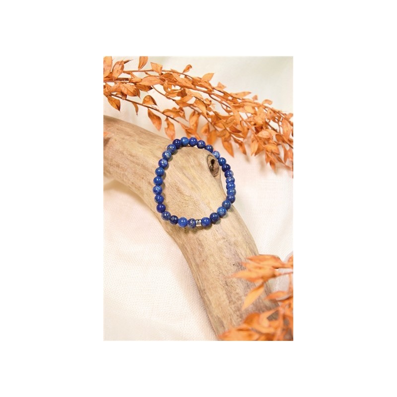 Bracelet Lapis Lazuli Perles rondes 6 mm 
