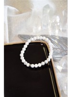 Bracelet Magnésite Perles rondes 6 mm 
