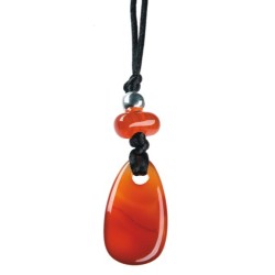  Pendentif Pierre de vertu - Cornaline 
