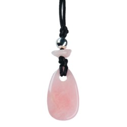 Pendentif Pierre de vertu - Quartz rose